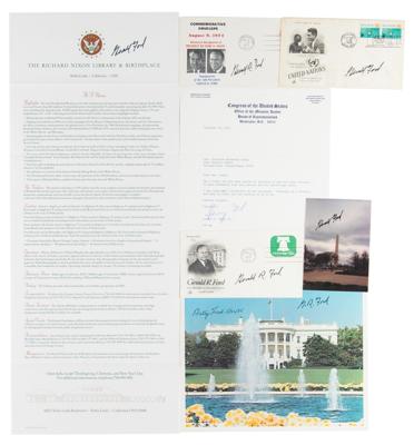 Lot #57 Gerald Ford (7) Signed Items
