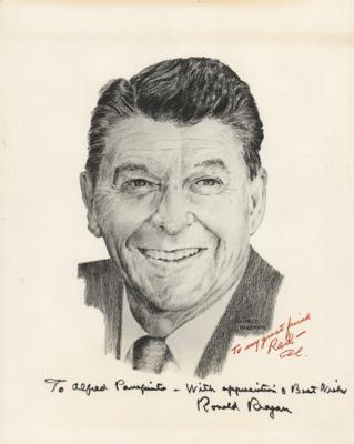 Lot #89 Ronald Reagan Signed Print - Image 1