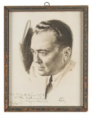 Lot #299 J. Edgar Hoover Signed Photograph - Image 2