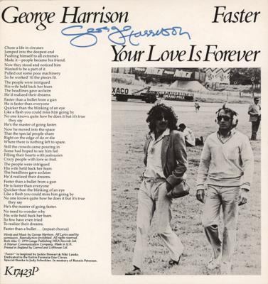 Lot #563 Beatles: George Harrison Signed 45 RPM