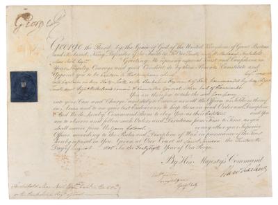 Lot #246 King George III Document Signed