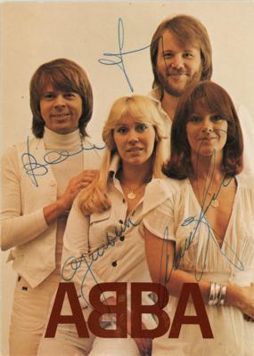Lot #769 ABBA Signed Photograph