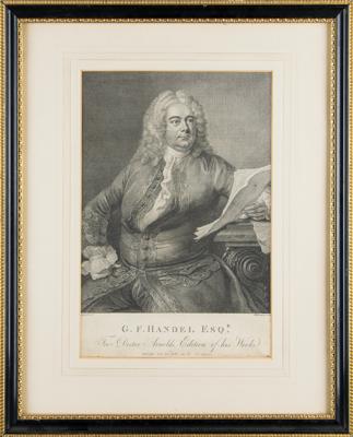 Lot #599 George Frideric Handel Engraving - Image 2