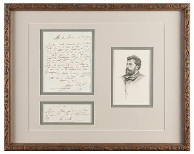 Lot #542 Georges Bizet Autograph Letter Signed - Image 1