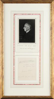 Lot #597 Marcel Dupre Signed Photograph and Autograph Musical Quotation Signed - Image 1