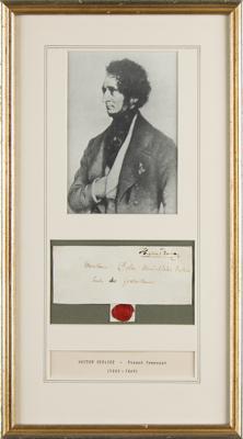 Lot #590 Hector Berlioz Hand-Addressed Mailing Panel to Felix Mendelssohn-Bartholdy - Image 1