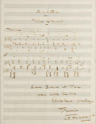 Lot #551 Francis Poulenc Autograph Musical