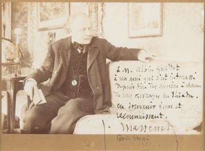Lot #549 Jules Massenet Signed Photograph