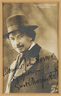 Lot #594 Gustave Charpentier Signed Photograph - Image 1