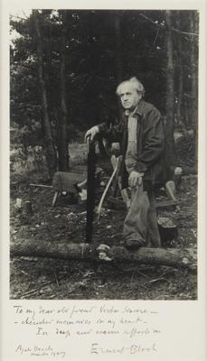 Lot #591 Ernest Bloch Signed Photograph - Image 1