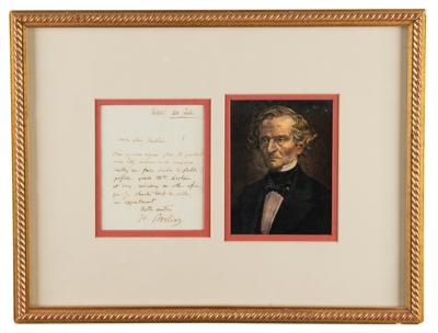 Lot #541 Hector Berlioz Autograph Letter Signed