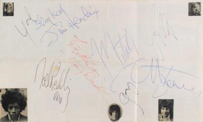 Lot #568 Jimi Hendrix Experience and The Yardbirds Signatures