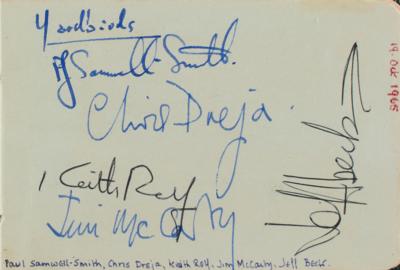 Lot #568 Jimi Hendrix Experience and The Yardbirds Signatures - Image 2