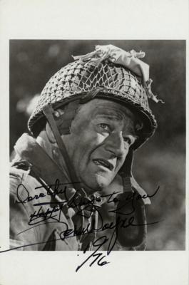 Lot #789 John Wayne Signed Photograph