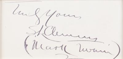 Lot #503 Samuel L. Clemens Signature - Image 2