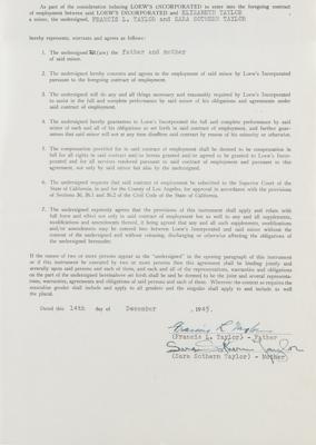 Lot #896 Elizabeth Taylor Document Signed - Image 4