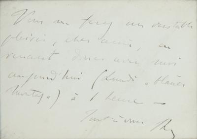 Lot #548 Franz Liszt Autograph Note Signed - Image 1