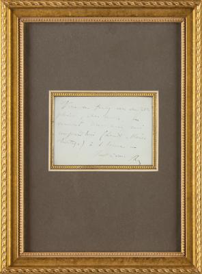 Lot #548 Franz Liszt Autograph Note Signed - Image 2