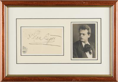 Lot #616 Max Reger Signature - Image 1