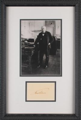 Lot #118 Thomas Edison Signature - Image 1