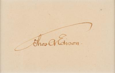 Lot #118 Thomas Edison Signature - Image 2
