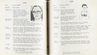 Lot #208 Mafia: Biographical Data File by the Bureau of Narcotics - Image 4