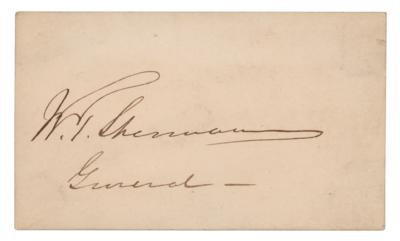 Lot #331 William T. Sherman Signature