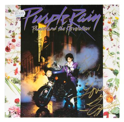 Lot #578 Prince Signed Purple Rain Album