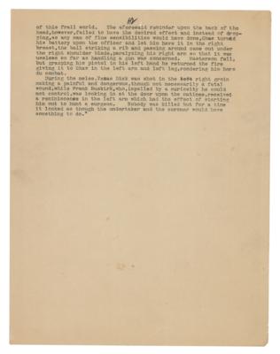 Lot #152 Bat Masterson Annotated Typed Manuscript Signed - Image 5