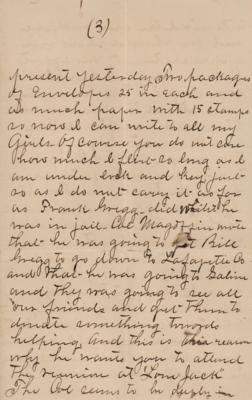 Lot #151 Frank James Autograph Letter Signed - Image 9