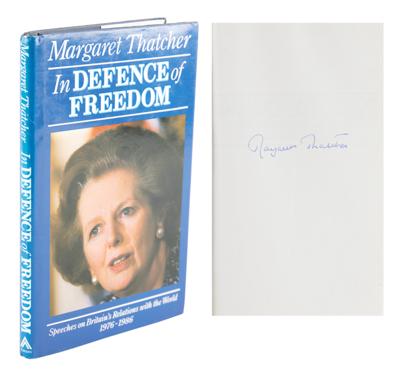 Lot #278 Margaret Thatcher Signed Book - Image 1