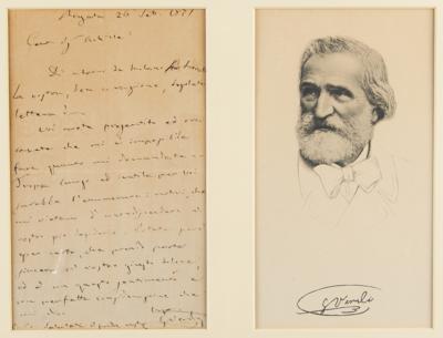Lot #558 Giuseppe Verdi Autograph Letter Signed - Image 2