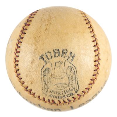 Lot #904 Babe Ruth and Lou Gehrig Signed Baseball - Image 3