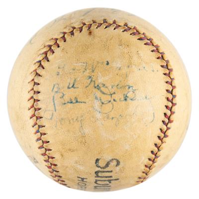 Lot #904 Babe Ruth and Lou Gehrig Signed Baseball - Image 6