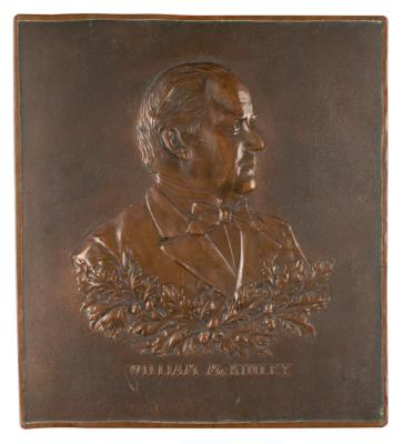 Lot #70 William McKinley Mourning Wall Plaque