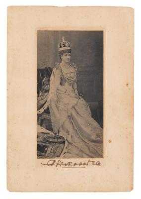 Lot #217 Alexandra of Denmark Signed Photogravure - Image 1