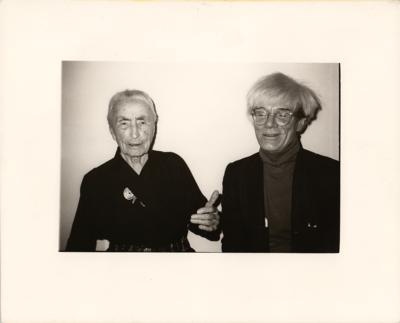 Lot #396 Andy Warhol and Georgia O'Keeffe Original Photograph - Image 1