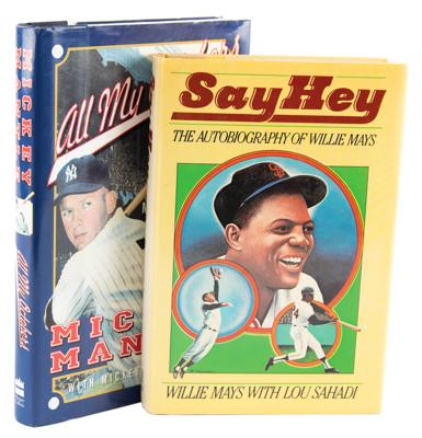 Lot #937 Mickey Mantle and Willie Mays (2) Signed