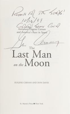 Lot #346 Buzz Aldrin and Gene Cernan (2) Signed Books - Image 3
