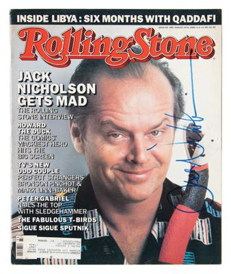 Lot #861 Jack Nicholson Signed Magazine
