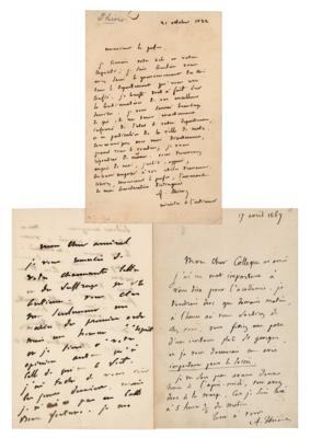 Lot #281 Adolphe Thiers (3) Autograph Letters Signed - Image 1