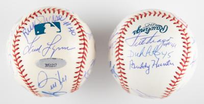 Lot #918 Boston Red Sox: 1975 (2) Signed Baseballs - Image 2