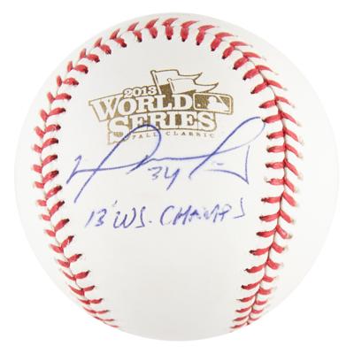 Lot #940 David Ortiz Signed Baseball - Image 1