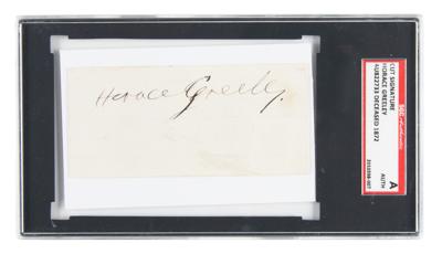 Lot #237 Horace Greeley Signature - Image 1