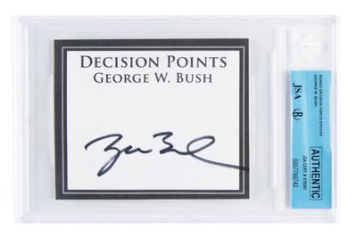 Lot #34 George W. Bush Signed Bookplate