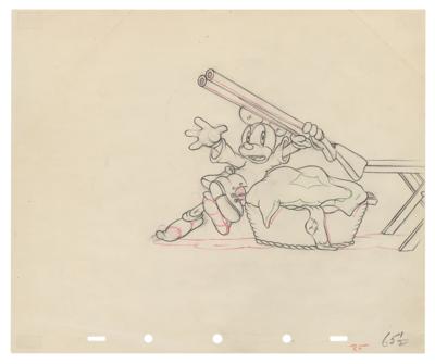 Lot #463 Mickey Mouse production drawing from Mickey's Parrot - Image 1