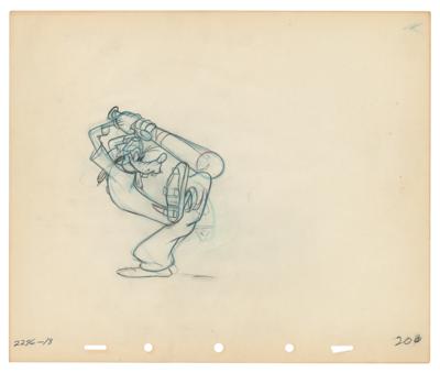 Lot #448 Goofy production drawing from How to Play Baseball - Image 1