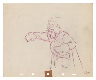 Lot #493 The Huntsman production drawing from Snow White and the Seven Dwarfs - Image 1
