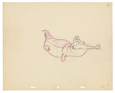Lot #469 Tick-Tock the Crocodile production drawing from Peter Pan - Image 1