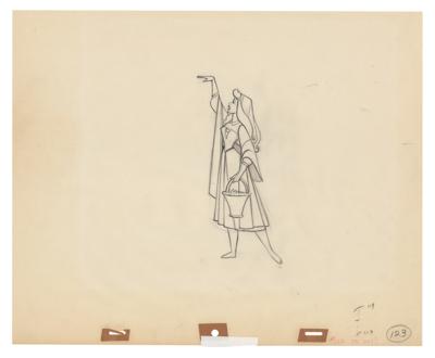 Lot #487 Briar Rose production drawing from Sleeping Beauty - Image 1